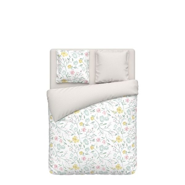 Meilleure affaire 😍 ACTUEL Parure Housse De Couette En Flanelle Motif Floral ROSALINE ✨ 1