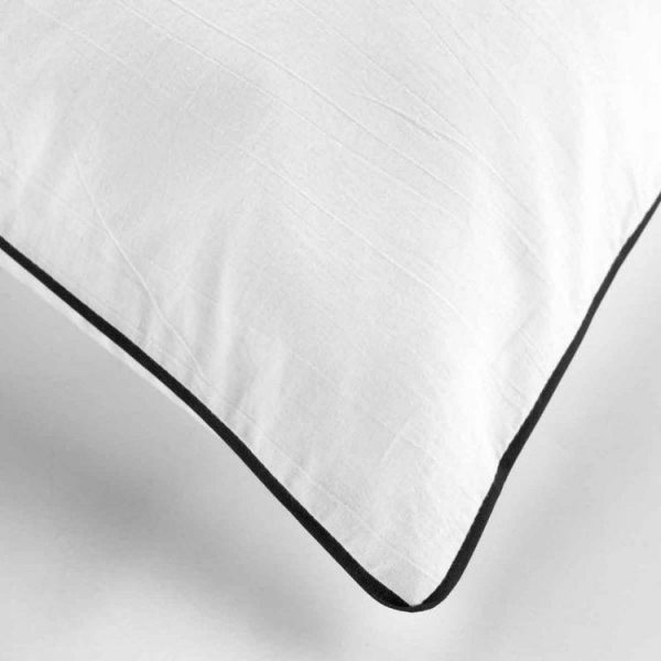 Vente flash ❤️ Paris Prix Parure De Lit 3 Pièces Linette 260x240cm Blanc 🌟 4