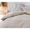 Promo 🤩 Housse De Couette Unie En Coton Bio 🌟 20