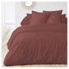 Budget ⭐ Housse De Couette Unie En Coton 65 Fils 🌟 5