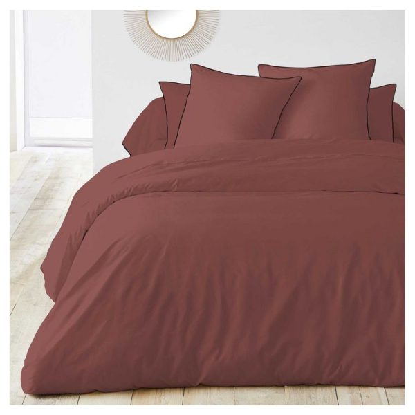 Budget ⭐ Housse De Couette Unie En Coton 65 Fils 🌟 3