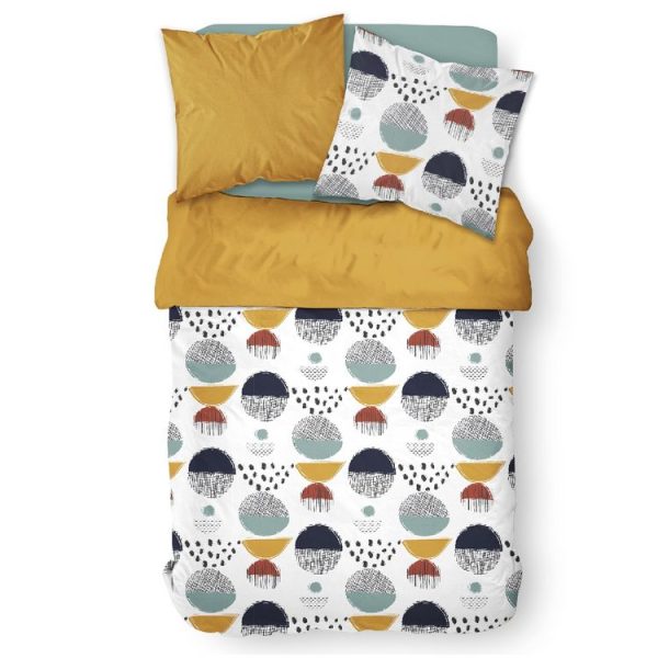 Sortie 🛒 Today Housse De Couette 240×260 Sunshine Otomno + 2 Taies 100% Coton 57 Fils 💯 3