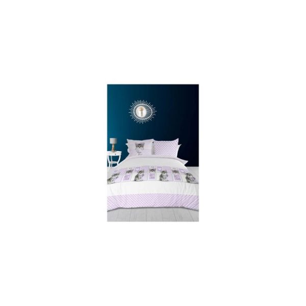 Bon marché ❤️ Intemporel Parure Housse De Couette 240×220 Cm CHATON Blanc 🥰 1