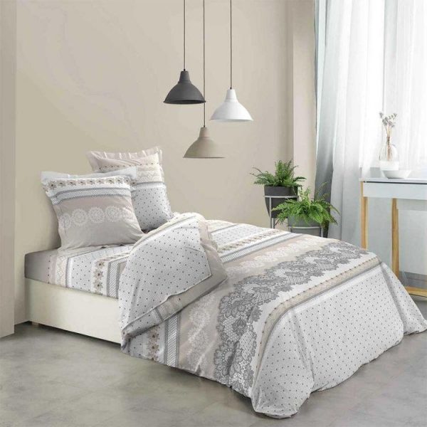 Bon marché 🔔 Paris Prix Parure De Drap 4 Pièces Monroe Naturel 🥰 1