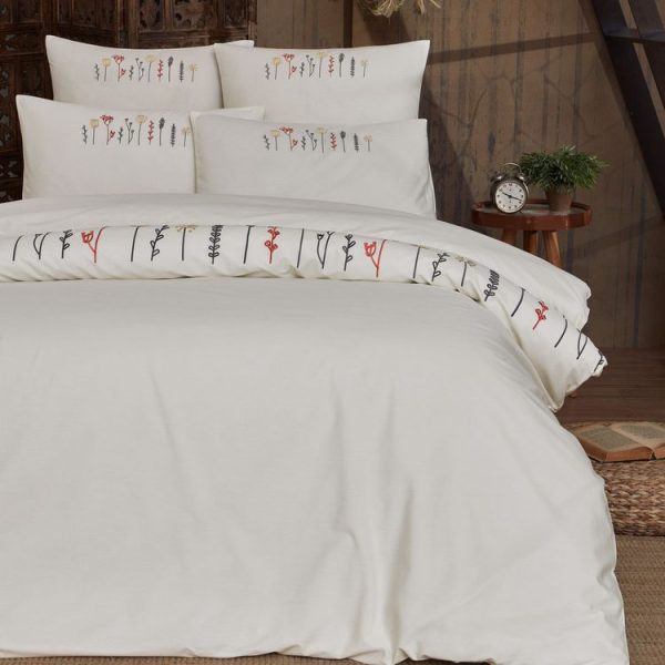 Top 10 🎉 Sensei Maison Housse De Couette Brodée En Percale De Coton FLORIALES 🎁 1