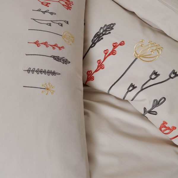 Top 10 🎉 Sensei Maison Housse De Couette Brodée En Percale De Coton FLORIALES 🎁 7