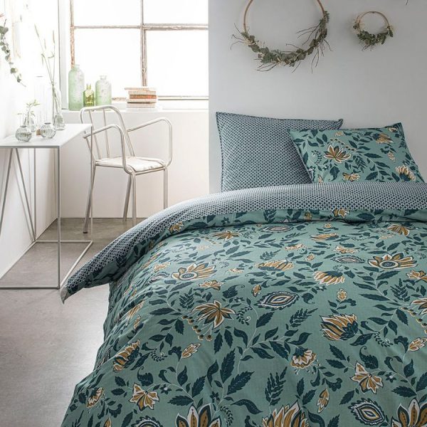 Grosses soldes 🔥 Today Housse De Couette 220×240 Sunshine Vegegreen + 2 Taies 100% Coton 57 Fils ❤️ 1