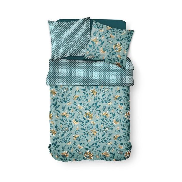 Grosses soldes 🔥 Today Housse De Couette 220×240 Sunshine Vegegreen + 2 Taies 100% Coton 57 Fils ❤️ 4