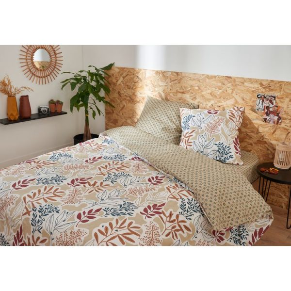 Sortie 😉 Parure Housse De Couette En Coton 65 Fils Motif Floral TASSEL 🧨 1