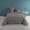 Sortie ✨ Paris Prix Housse De Couette Percaline 240x220cm Anthracite ❤️ 7