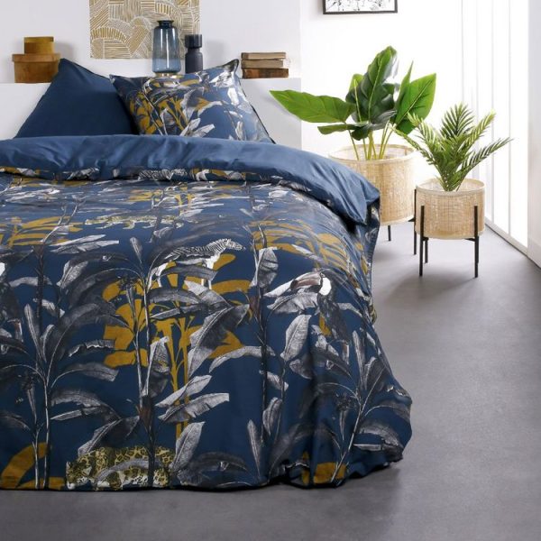 Sortie ❤️ Today Housse De Couette 220×240 Sunshine Izena + 2 Taies 100% Coton 57 Fils 🎉 1