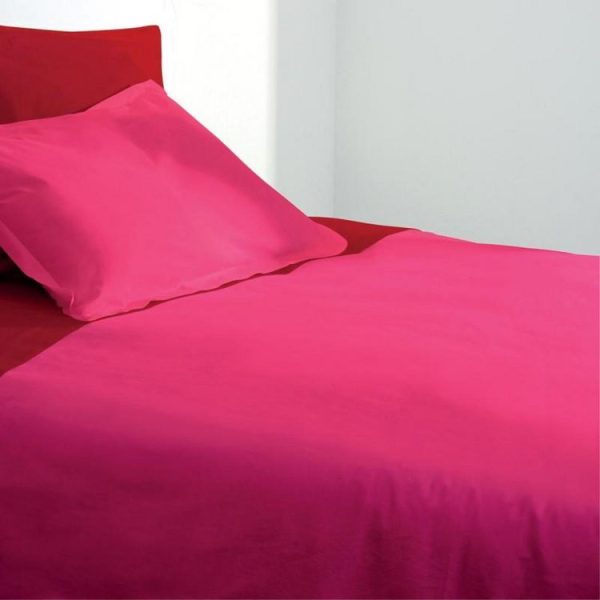 Meilleure vente 👍 Housse De Couette 140x200cm Fuchsia ❤️ 3