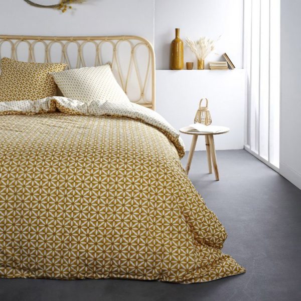 Offres 🎉 Today Housse De Couette 220×240 Sunshine Kume + 2 Taies 100% Coton 57 Fils 🥰 1