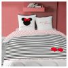Bon marché 🧨 MINNIE Parure Housse De Couette Enfant En Coton 57 Fils MINNIE STRIPES 🔥 5