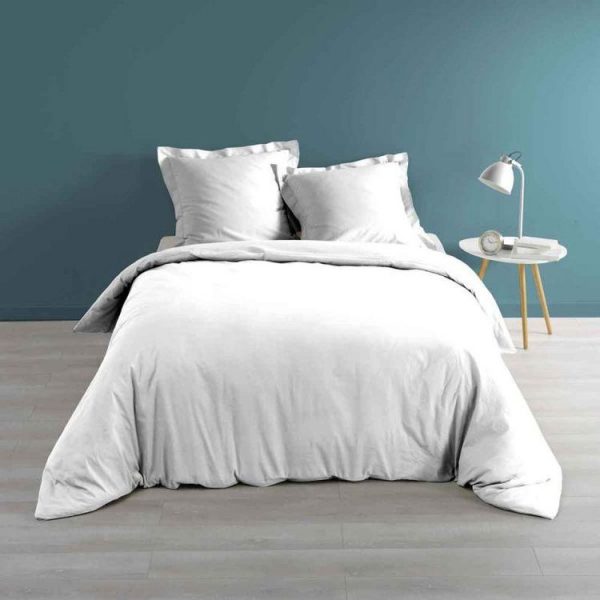 Acheter 🔔 Paris Prix Housse De Couette Percaline 260x240cm Blanc ✨ 1