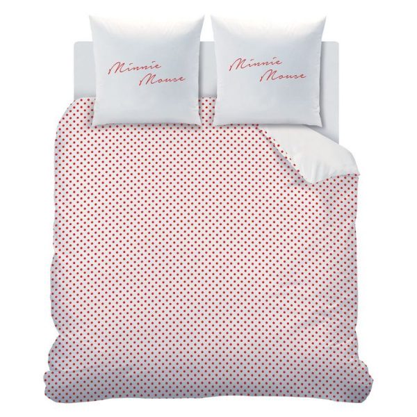 Bon marché 🧨 MINNIE Parure Housse De Couette Enfant En Coton 57 Fils MINNIE STRIPES 🔥 4