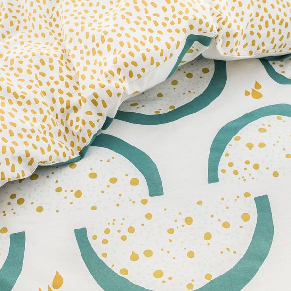 Bon marché ⌛ Today Housse De Couette 220×240 Sunshine Arcsmile + 2 Taies 100% Coton 57 Fils 💯 3