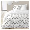 Vente flash 🥰 Parure Housse De Couette En Coton 57 Fils Motif Géométrique ZIGGY 🥰 13
