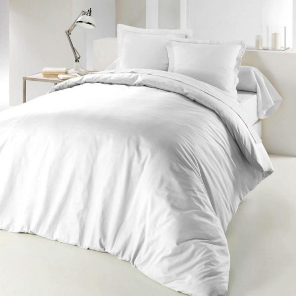 Vente flash 👍 Paris Prix Housse De Couette Lina 240x220cm Blanc 🧨 1