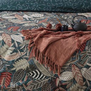 Nouveau 🌟 ATMOSPHERA Housse De Couette 260×240 Noami + 2 Taies 100% Coton 57 Fils 👍 9