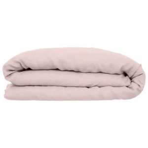 Offres 🛒 Housse De Couette Lin Adorable 240x220cm Rose Poudré 🎉 7