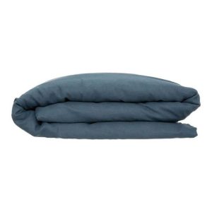 Budget 😍 Housse De Couette Lin Adorable 260x240cm Bleu Canard 👍 7