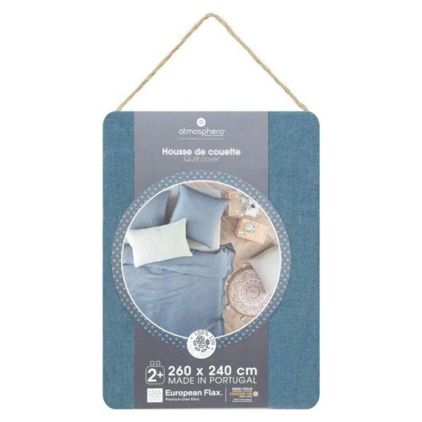 Top 10 🌟 Housse De Couette Lin Adorable 240x220cm Bleu Canard ⭐ 4