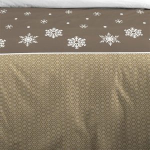De gros 😉 Lovely Casa Housse De Couette 240×220 Estrella Taupe + 2 Taies Coton 57 Fils ✔️ 9