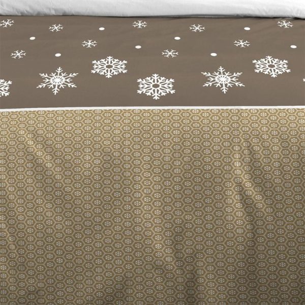 De gros 😉 Lovely Casa Housse De Couette 240×220 Estrella Taupe + 2 Taies Coton 57 Fils ✔️ 4
