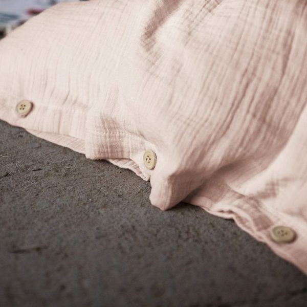 Grosses soldes ❤️ No Name Housse De Couette Unie 200×200 Cm Gaze De Coton Guimauve ⌛ 4