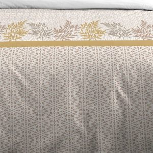 Promo 🥰 Lovely Casa Housse De Couette 260×240 Boden Moutarde + 2 Taies Coton 57 Fils ❤️ 9