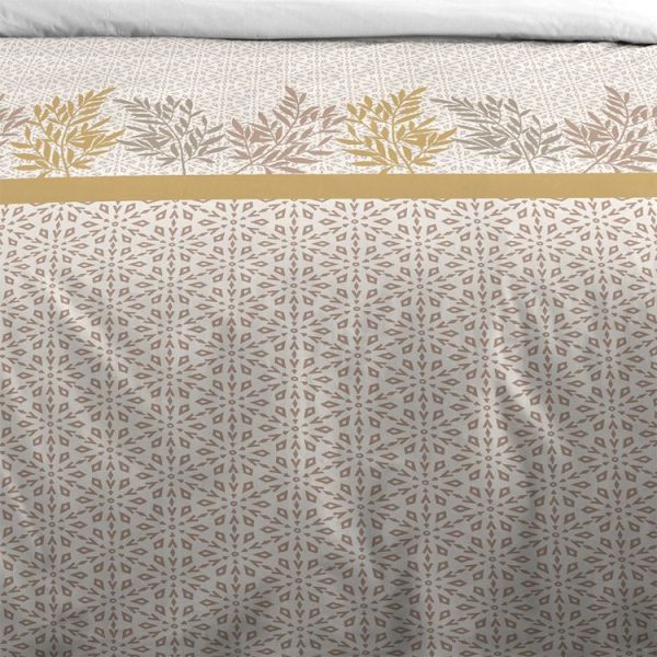 Promo 🥰 Lovely Casa Housse De Couette 260×240 Boden Moutarde + 2 Taies Coton 57 Fils ❤️ 4