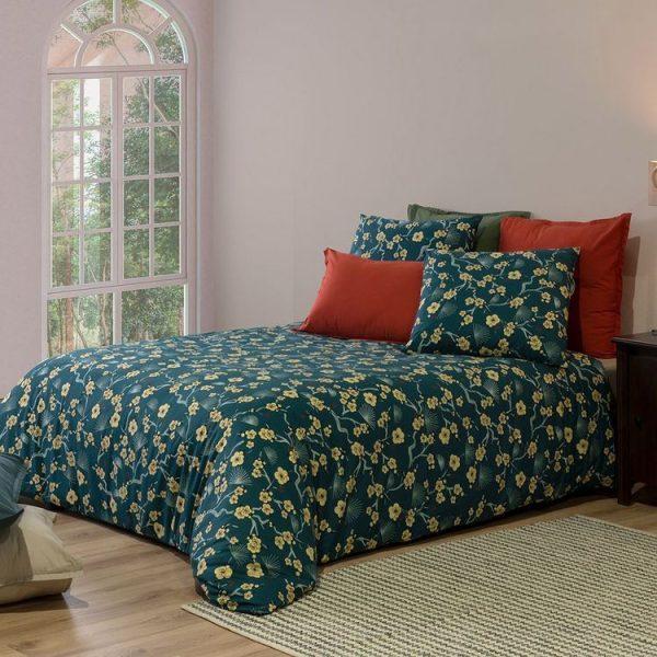 Meilleur prix 🎁 No Name Housse De Couette 200×200 + 2 Taies Maldives Coton Percale 71 Fils 🎉 1