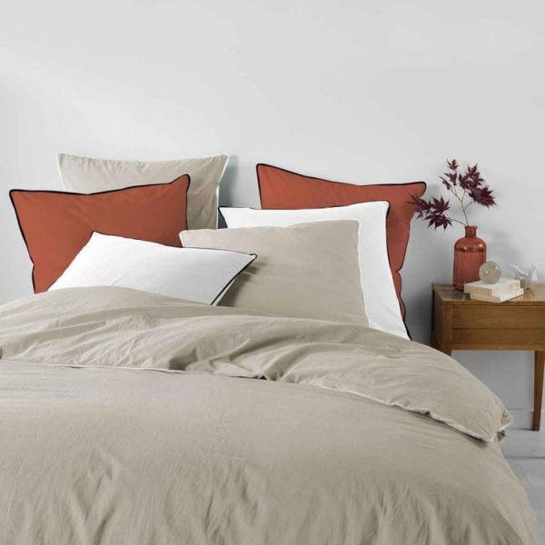 Grosses soldes 👍 Paris Prix Parure De Lit 3 Pièces Linette 240x220cm Lin 🔔 1