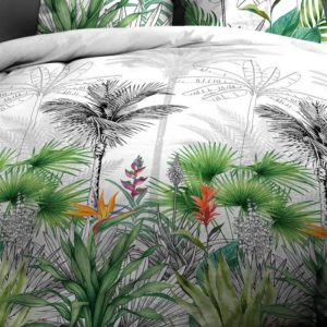 Le moins cher 😀 Kaliss Housse De Couette 220×240 Fleur De Paradis + 2 Taies 100% Coton 57 Fils 👍 9