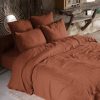 Meilleure vente 🌟 No Name Housse De Couette Unie 240×220 Cm Gaze De Coton Terracotta 😉 13