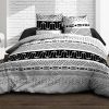 Remise 🎁 Kaliss Housse De Couette 240×260 Graphic + 2 Taies 100% Coton 57 Fils 👏 13