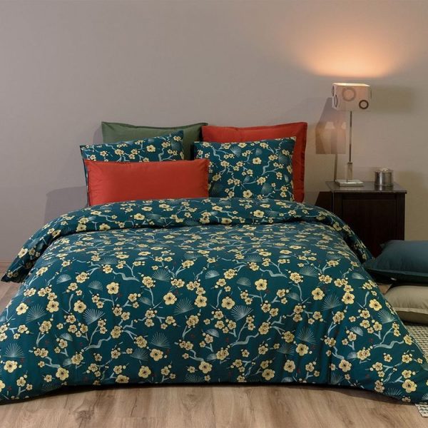 Nouveau ✨ No Name Housse De Couette 260×240 + 2 Taies Maldives Coton Percale 71 Fils 😀 4