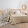 Nouveau 🛒 Housse De Couette Lin Adorable 240x220cm Beige Lin 🔥 8