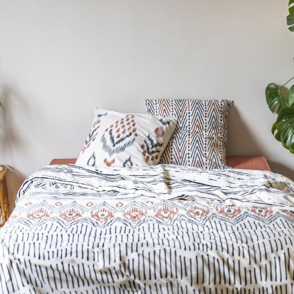 Bon marché 🎉 No Name Housse De Couette 240×220 + 2 Taies Ethnic Coton 57 Fils 😍 1