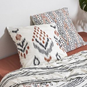 Bon marché 🎉 No Name Housse De Couette 240×220 + 2 Taies Ethnic Coton 57 Fils 😍 7