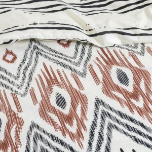 Bon marché 🎉 No Name Housse De Couette 240×220 + 2 Taies Ethnic Coton 57 Fils 😍 9