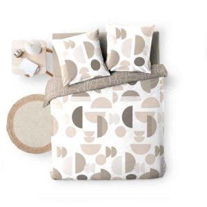 Meilleure vente 👏 Paris Prix Parure De Lit 3 Pièces Pastille 240x220cm Taupe 😉 7