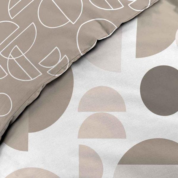 Meilleure vente 👏 Paris Prix Parure De Lit 3 Pièces Pastille 240x220cm Taupe 😉 4