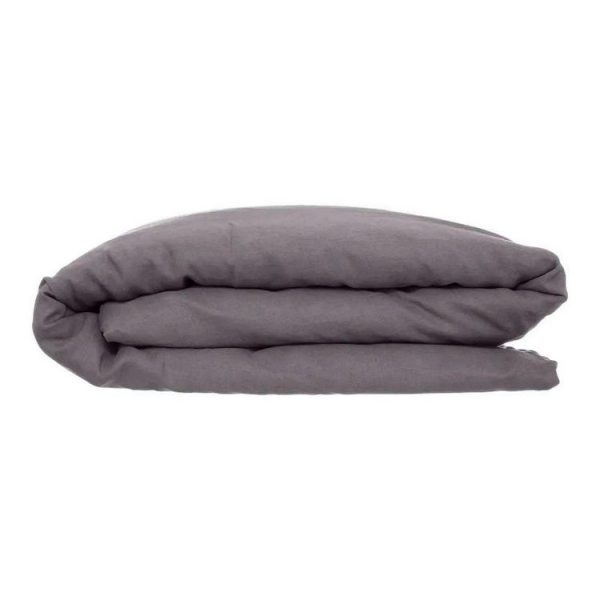 Meilleure affaire ❤️ Housse De Couette Lin Adorable 240x220cm Gris Ardoise 😍 3