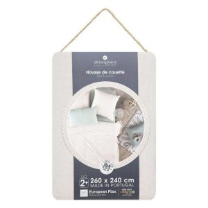 Grosses soldes 😉 Housse De Couette Lin Adorable 260x240cm Beige Lin 🛒 6