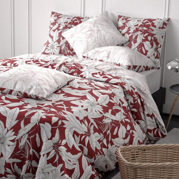 Acheter 🔥 No Name Housse De Couette 240×220 + 2 Taies Bonheur Coton Percale 71 Fils 😉 3
