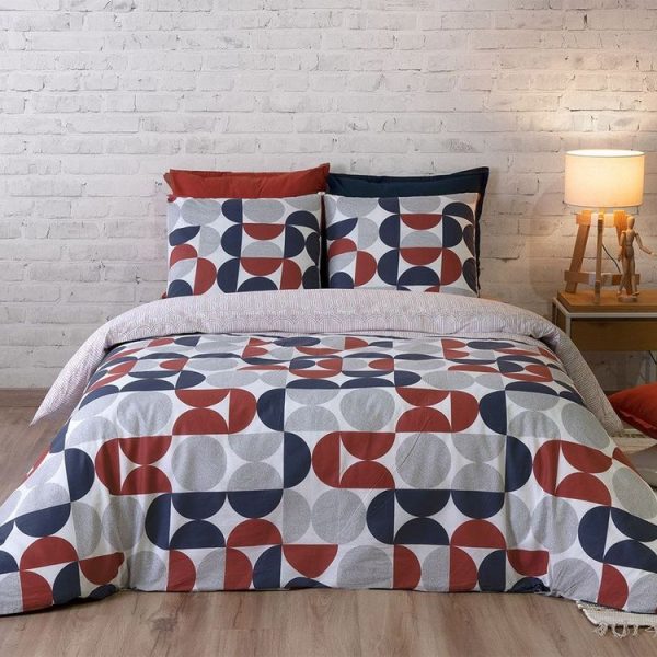 Tout neuf 🛒 No Name Housse De Couette 260×240 Moon + 2 Taies 100% Coton 57 Fils 😀 4