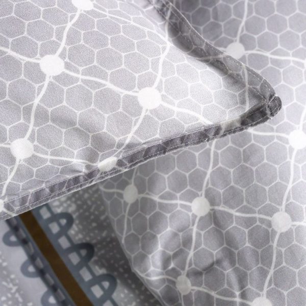 Tout neuf 🌟 Today Housse De Couette 220×240 Sunshine Greyhive + 2 Taies 100% Coton 57 Fils 🎁 3