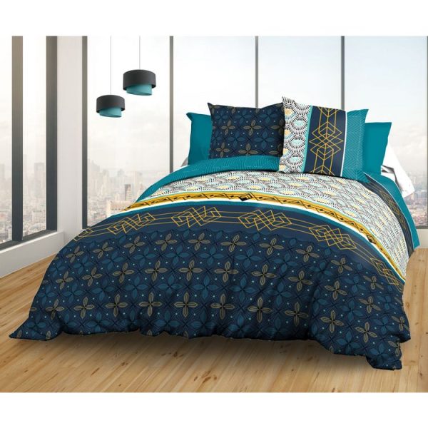 De gros 😉 Le Linge De Jules Housse De Couette 220×240 + 2 Taies – Pur Coton 57 Fils – Biarritz 💯 1